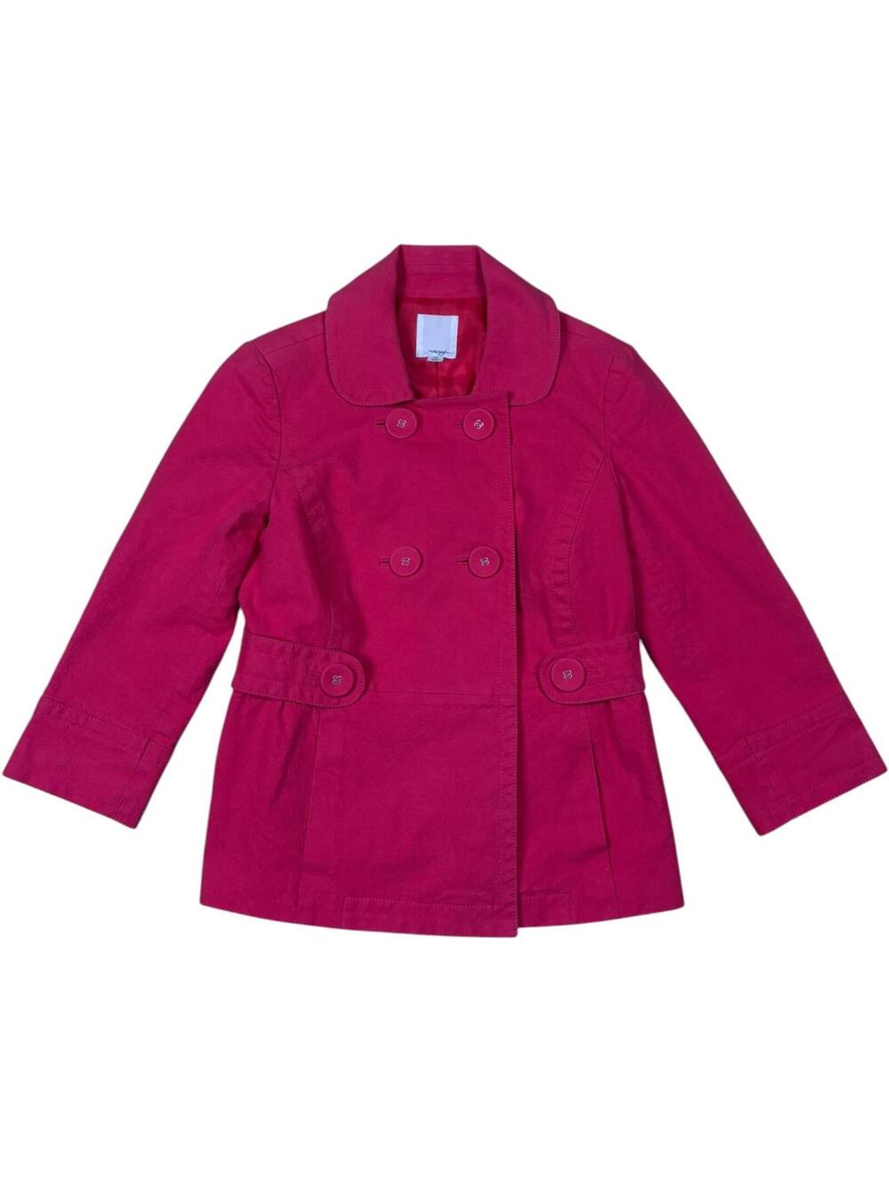 Halogen Hot Pink Double Breasted Peacoat Jacket